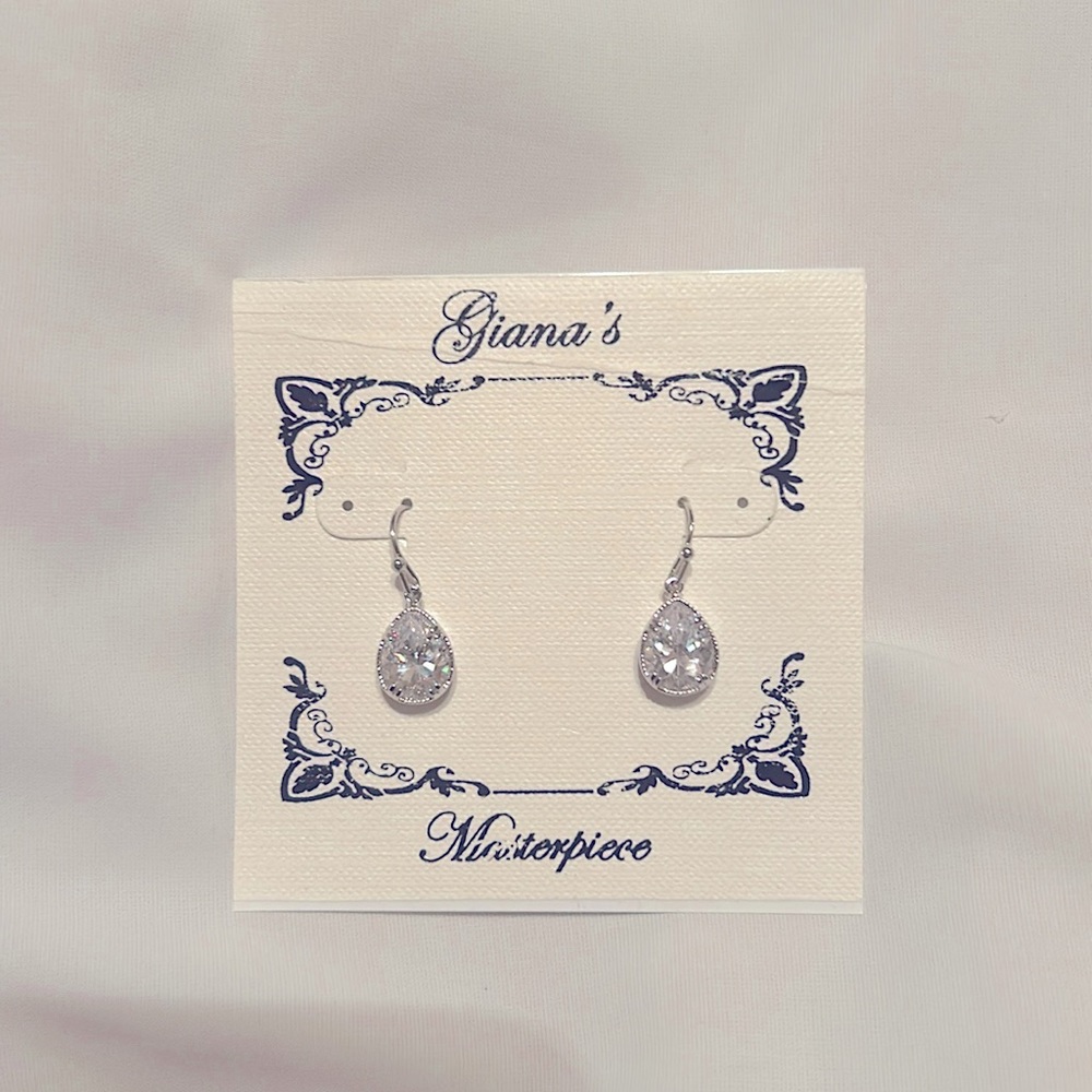 Rhinestone Drop earrings, Giana’s Masterpiece.